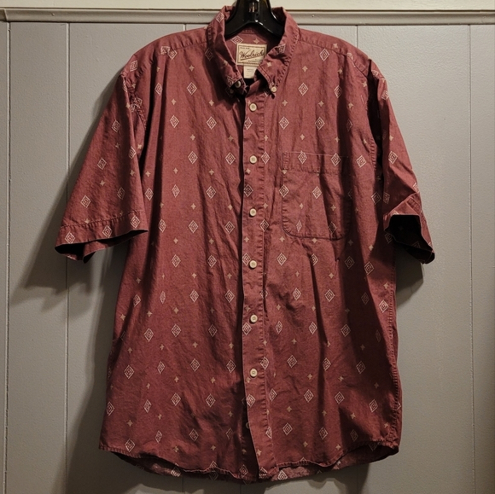 Vintage Woolrich Rugged Outdoorwear Tribal button down